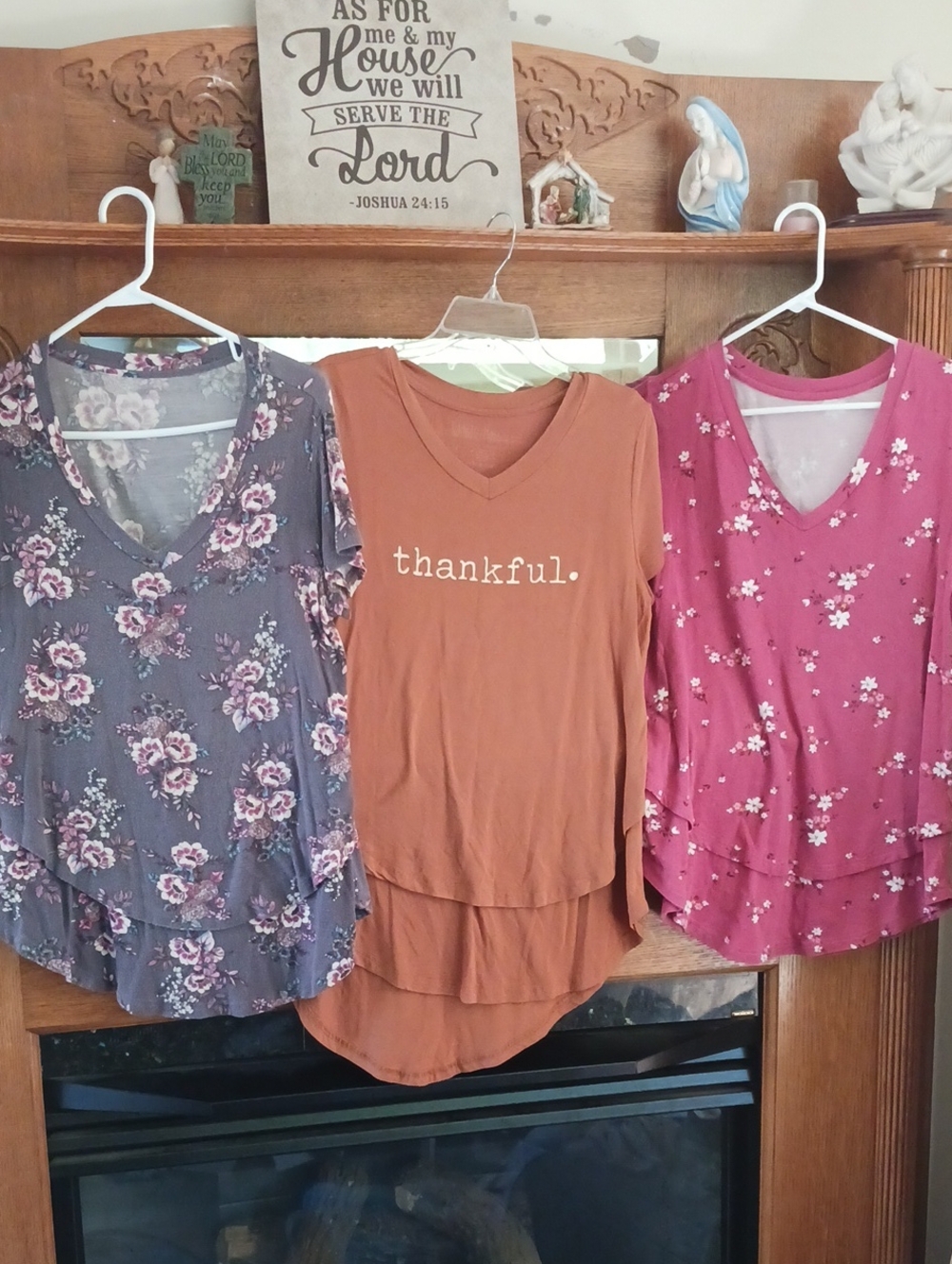 3 | Latched Mama V-Neck Layered Hem Tops